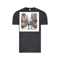 Vintage Black Japan Street Vintage Tee - Unal Design