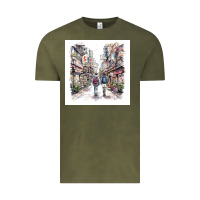 Vintage Olive Japan Street Vintage Tee - Unal Design