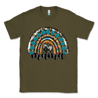 Army Green western mama rainbow Classic Tee - RanaPortraitStore