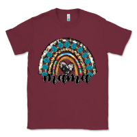 Burgundy western mama rainbow Classic Tee - RanaPortraitStore