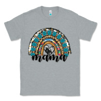 Heather Grey western mama rainbow Classic Tee - RanaPortraitStore