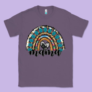 Western Mama Rainbow Classic Tee Designed By Ranaportraitstore