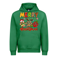 Emerald merry christmas paws Urban Hoodie - MaliasSmallBusiness