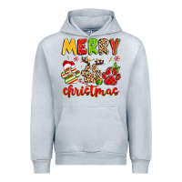 Heather Grey merry christmas paws Urban Hoodie - MaliasSmallBusiness