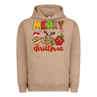Pigment Burro merry christmas paws Urban Hoodie - MaliasSmallBusiness