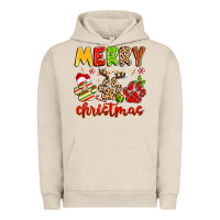 Pigment French Oak merry christmas paws Urban Hoodie - MaliasSmallBusiness