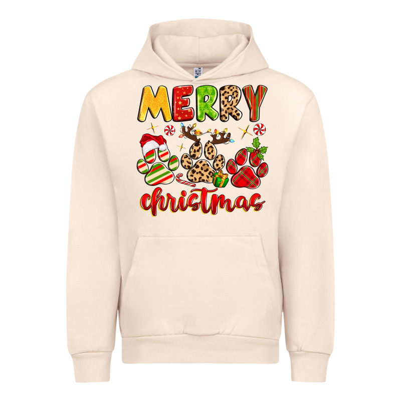 Merry Christmas Paws Urban Hoodie by MaliasSmallBusiness | Teevron