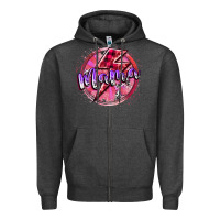 Charcoal Heather mama valentine Zipper Hoodie - RacoonDesign