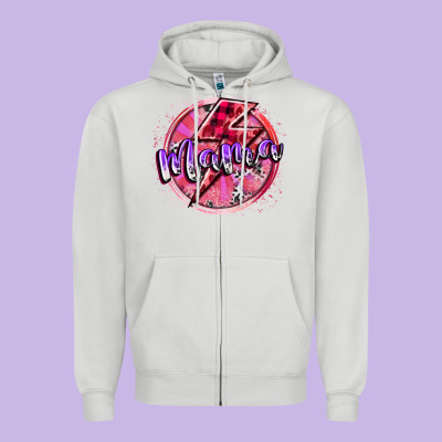 Mama Valentine Zipper Hoodie Designed By Racoondesign