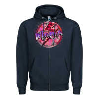 Navy mama valentine Zipper Hoodie - RacoonDesign