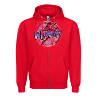 Red mama valentine Zipper Hoodie - RacoonDesign