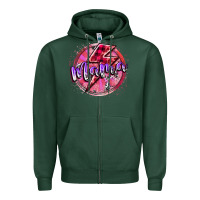 Sports Green mama valentine Zipper Hoodie - RacoonDesign
