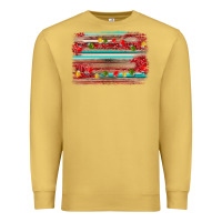 Antique Gold christmas background Premium Sweatshirt - AdoDesignShop