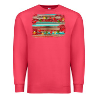 Cardinal christmas background Premium Sweatshirt - AdoDesignShop