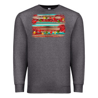 Charcoal Heather christmas background Premium Sweatshirt - AdoDesignShop