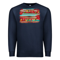 Navy christmas background Premium Sweatshirt - AdoDesignShop