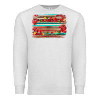 Oatmeal Heather christmas background Premium Sweatshirt - AdoDesignShop