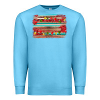Ocean Blue christmas background Premium Sweatshirt - AdoDesignShop