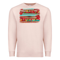 Pale Pink christmas background Premium Sweatshirt - AdoDesignShop