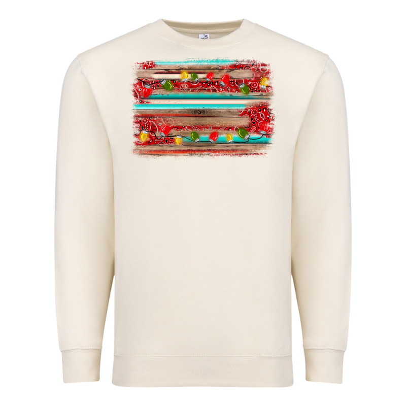 Christmas Background Premium Sweatshirt by AdoDesignShop | Teevron