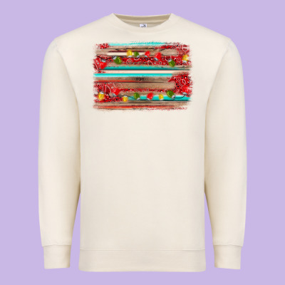 Christmas Background Premium Sweatshirt Designed By Adodesignshop