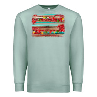 Seafoam christmas background Premium Sweatshirt - AdoDesignShop