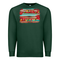Sports Green christmas background Premium Sweatshirt - AdoDesignShop