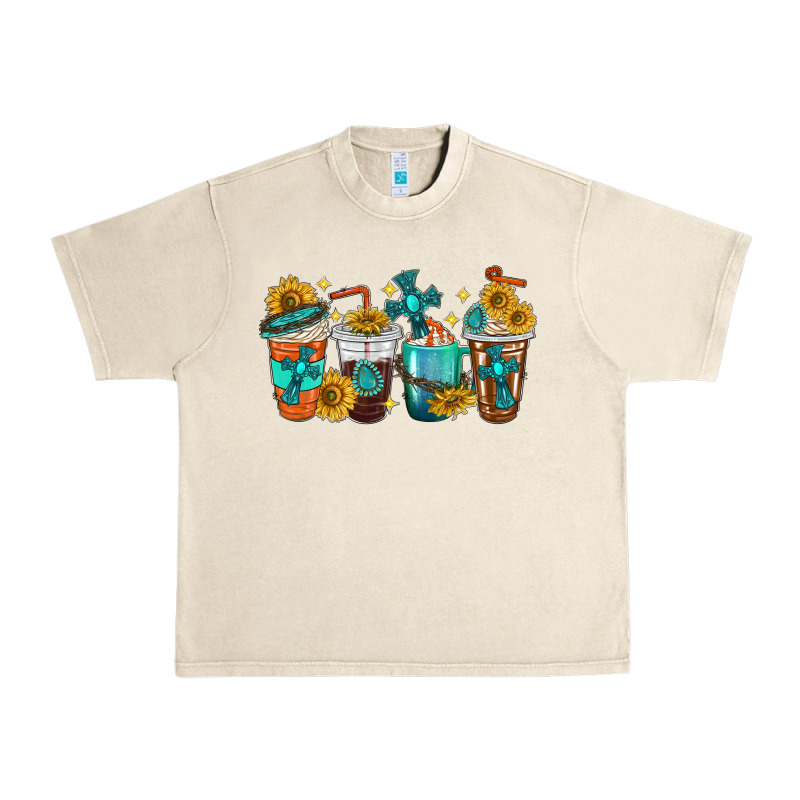 Cross Coffee Cups Urban Heavy Tee by texasbilliewilder | Teevron