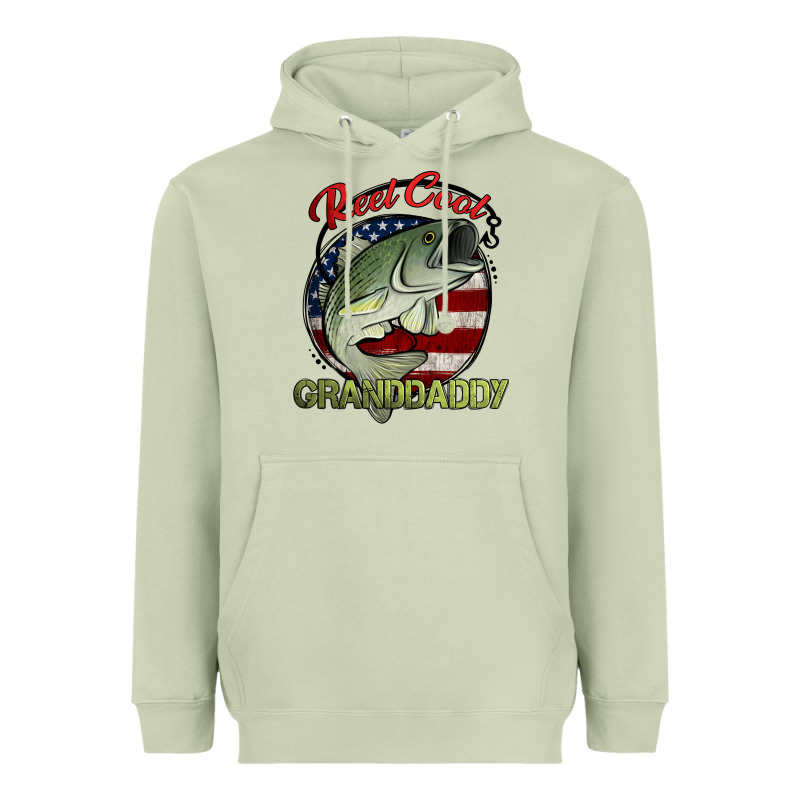 Reel Cool Granddaddy Fishing Heavyweight Hoodie by Jasminsmagicworld | Teevron