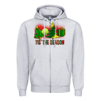 Tis The Season Christmas With Tennis Ball And Tree Cookie Zipper Hoodie | Teevron
