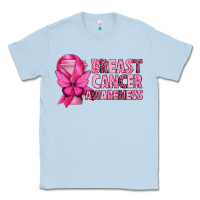 Dusty Blue Breast Cancer Awareness with Coffee Cup Classic Tee - texasbilliewilder