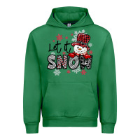 Emerald let it snow sowman snowflake Urban Hoodie - MaliasSmallBusiness