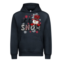 Navy let it snow sowman snowflake Urban Hoodie - MaliasSmallBusiness