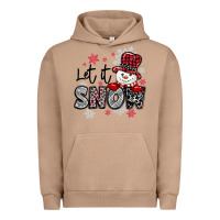 Pigment Burro let it snow sowman snowflake Urban Hoodie - MaliasSmallBusiness