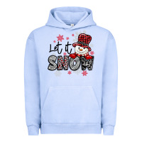 Pigment Grape Ice let it snow sowman snowflake Urban Hoodie - MaliasSmallBusiness