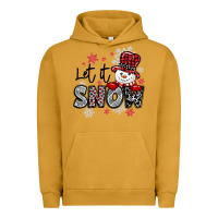 Pigment Peanut Butter let it snow sowman snowflake Urban Hoodie - MaliasSmallBusiness