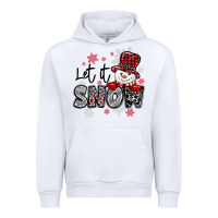 White let it snow sowman snowflake Urban Hoodie - MaliasSmallBusiness