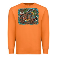 Carrot bucking bronco cowboy rodeo cactus and sunflowers Premium Sweatshirt - Artiststas
