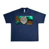 Navy white tiger forest license plate Urban Heavy Tee - RanaPortraitStore