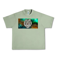 Oil Green white tiger forest license plate Urban Heavy Tee - RanaPortraitStore