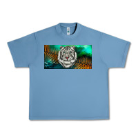 Pebble Blue white tiger forest license plate Urban Heavy Tee - RanaPortraitStore