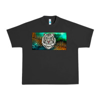 Pigment Black white tiger forest license plate Urban Heavy Tee - RanaPortraitStore