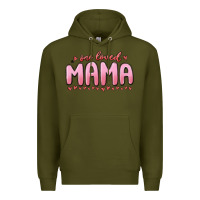 Army Green one loved mama Premium Hoodie - MaliasSmallBusiness