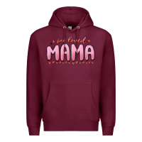 Burgundy one loved mama Premium Hoodie - MaliasSmallBusiness