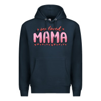 Navy one loved mama Premium Hoodie - MaliasSmallBusiness
