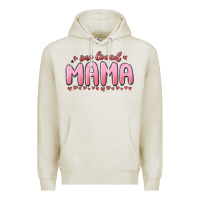 Oatmeal Heather one loved mama Premium Hoodie - MaliasSmallBusiness