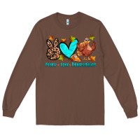 Chestnut peace love thanksgiving Long Sleeve Tee - Zillion Design Studio