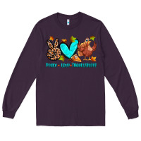 Plum peace love thanksgiving Long Sleeve Tee - Zillion Design Studio