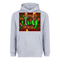 Heather Grey joy with gloves for Christmas Heavyweight Hoodie - AdoDesignShop