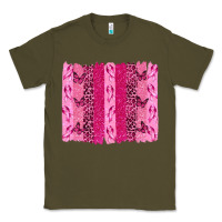 Army Green Breast Cancer Brushstrokes Classic Tee - texasbilliewilder